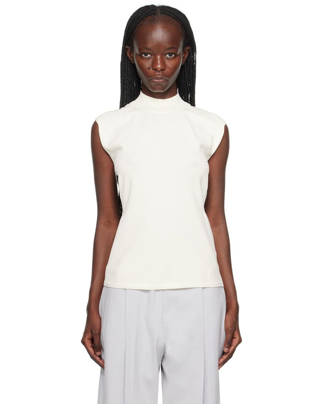 Issey Miyake Off-white Mellow Camisole | Lyst Canada