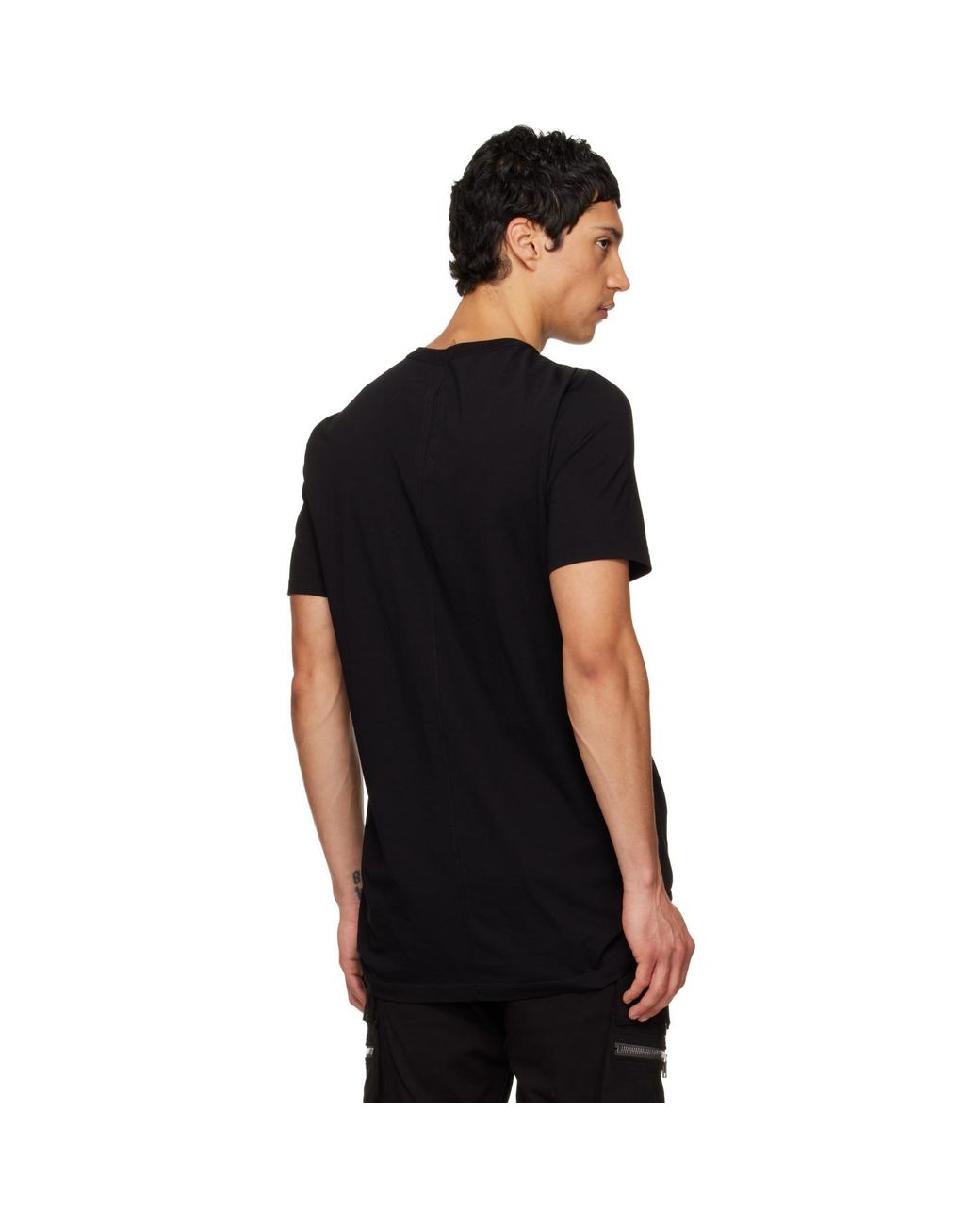 Rick Owens Black Temple Level T-shirt for men