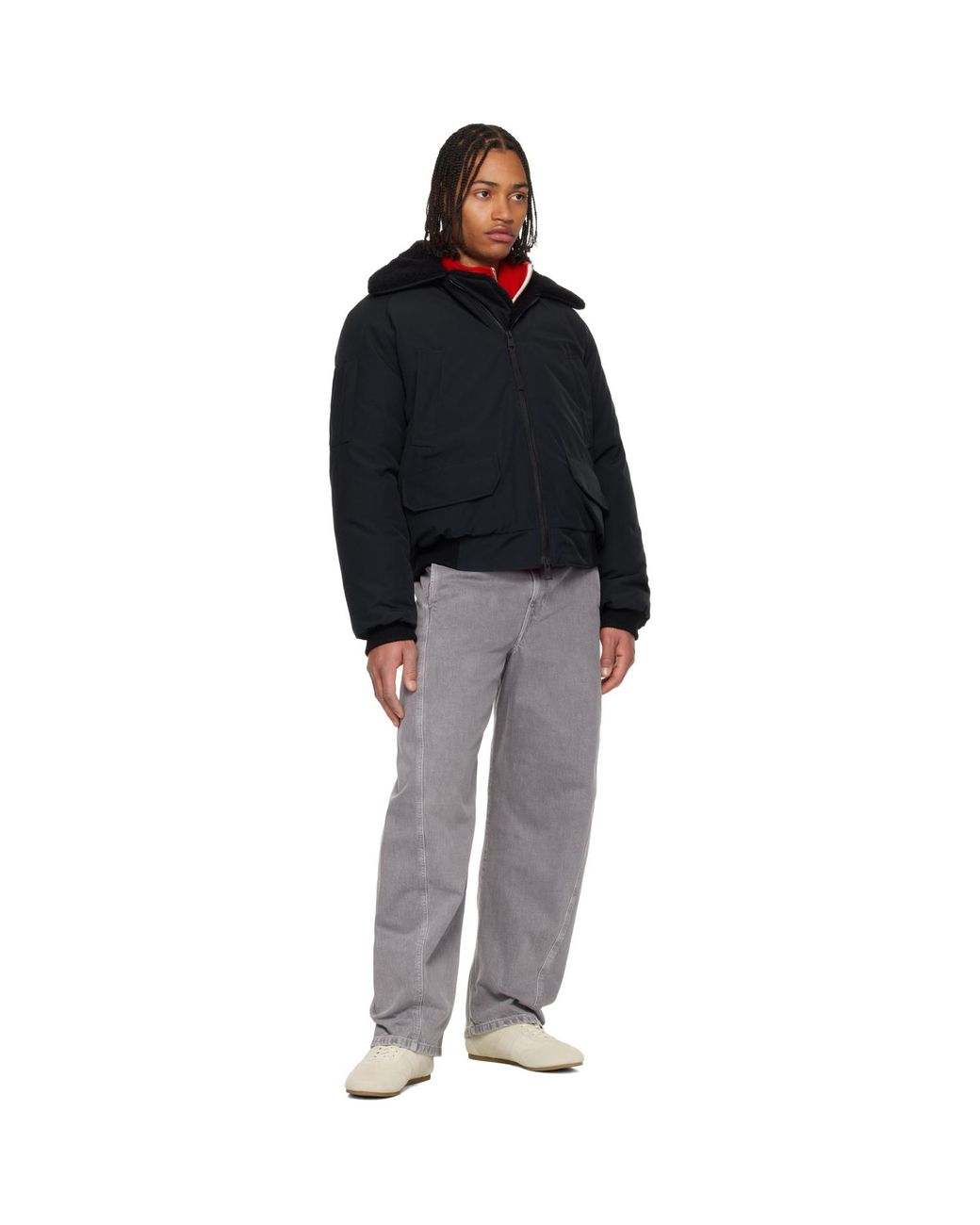 Canada Goose Black Chilliwack Aviator Bomber Down Jacket for men