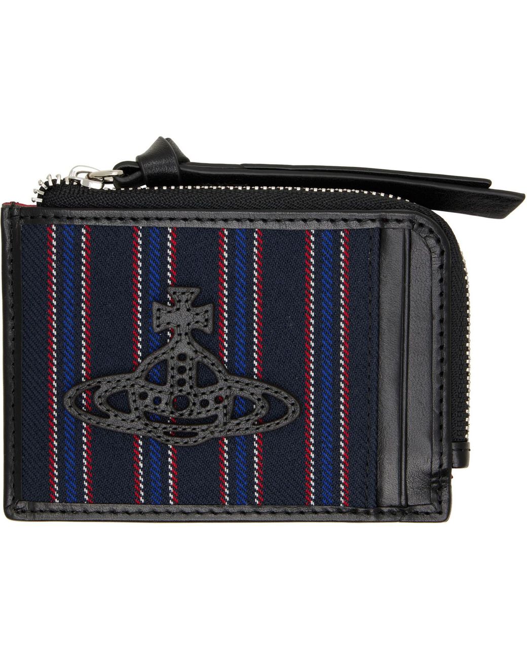 Vivienne Westwood Blue Zip Card Holder for men