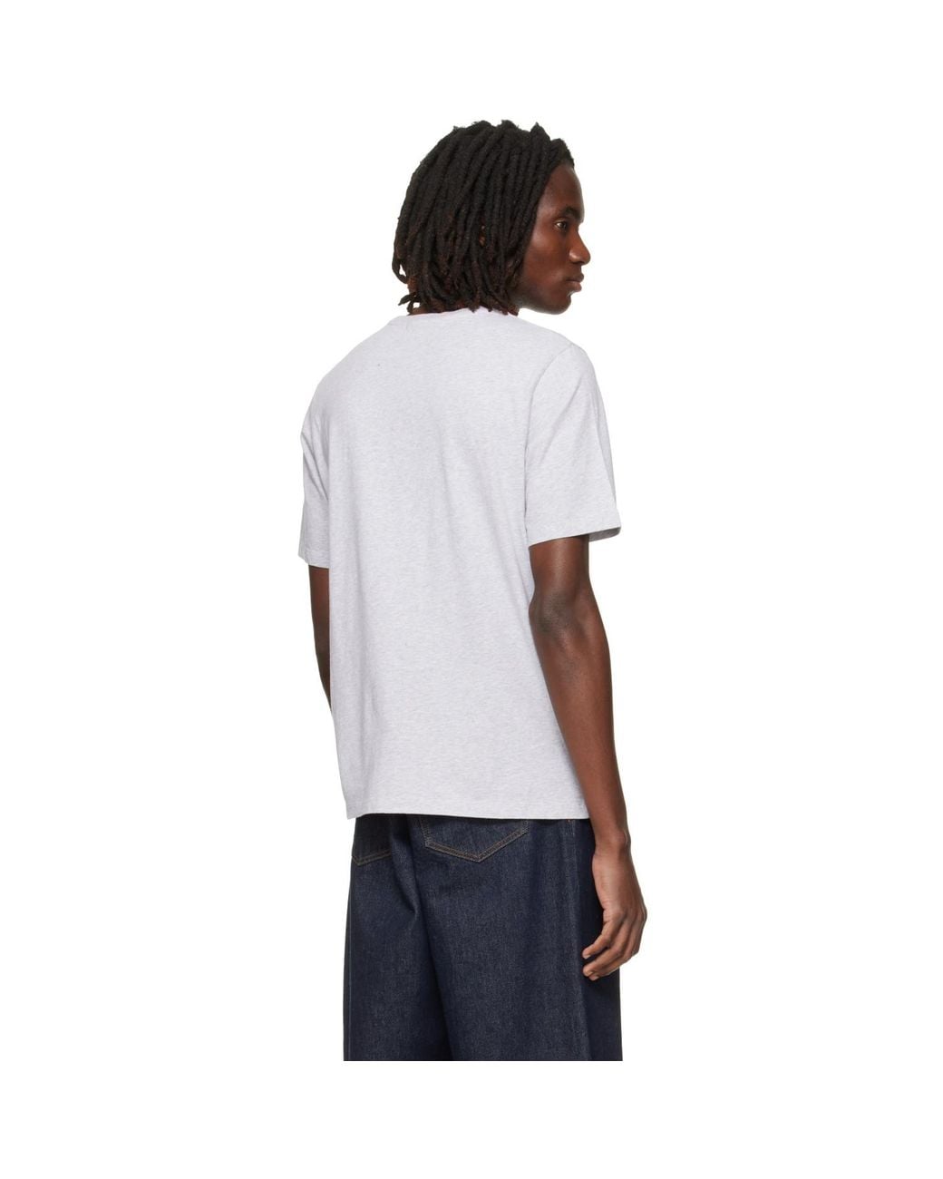 Maison Kitsuné White Fox Head Regular T-Shirt for men