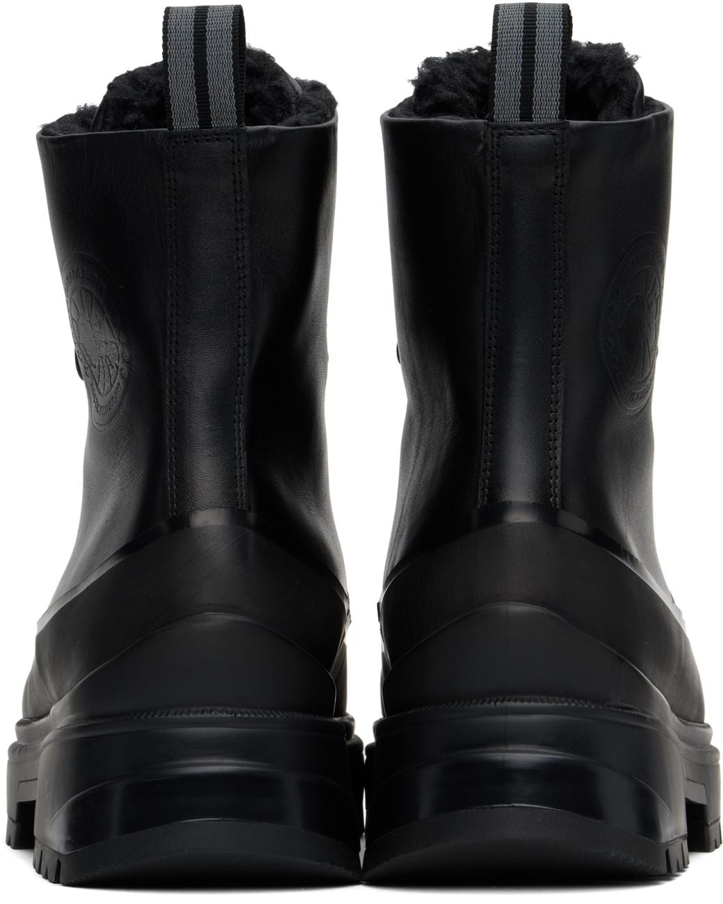 Canada Goose Black Kya Lace-Up Boots