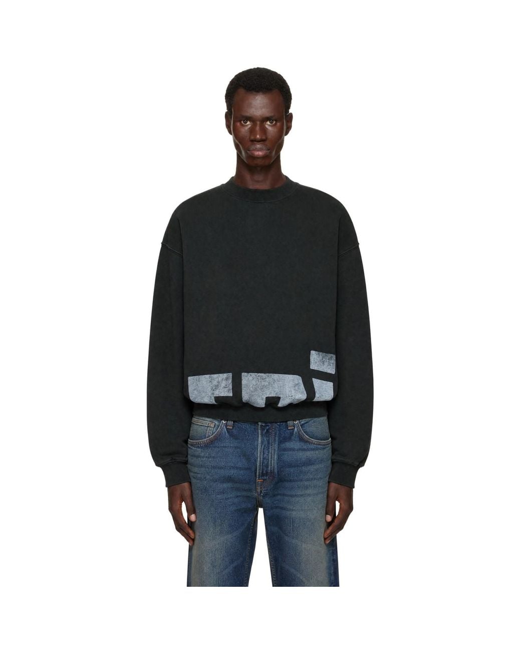 RIVINGTON roi Rebis Black 'Roi' Cva Crewneck Sweatshirt for men