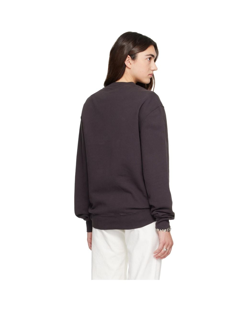 Hanover Purple Staple Crewneck Sweatshirt