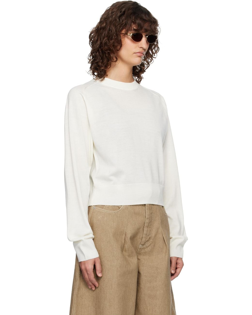 Jacquemus White Off- 'The J' Sweater