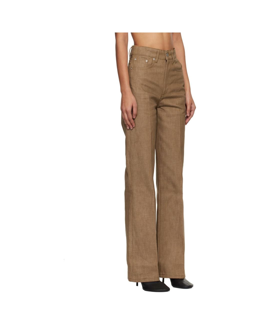 A.P.C. Natural Tan Domino Jeans