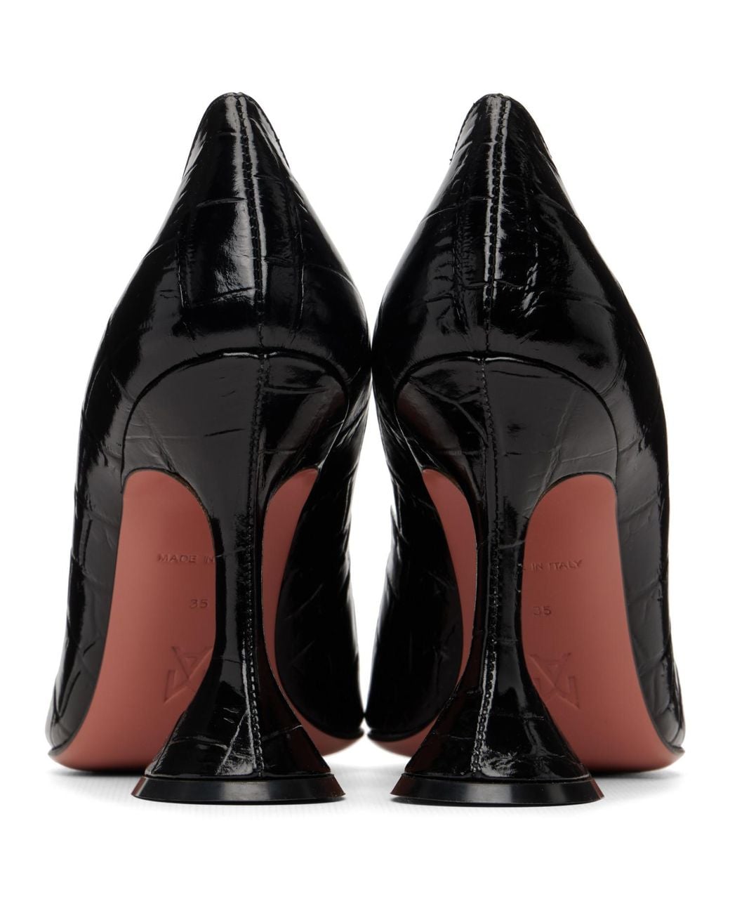AMINA MUADDI Black Ami Pump 95 Heels