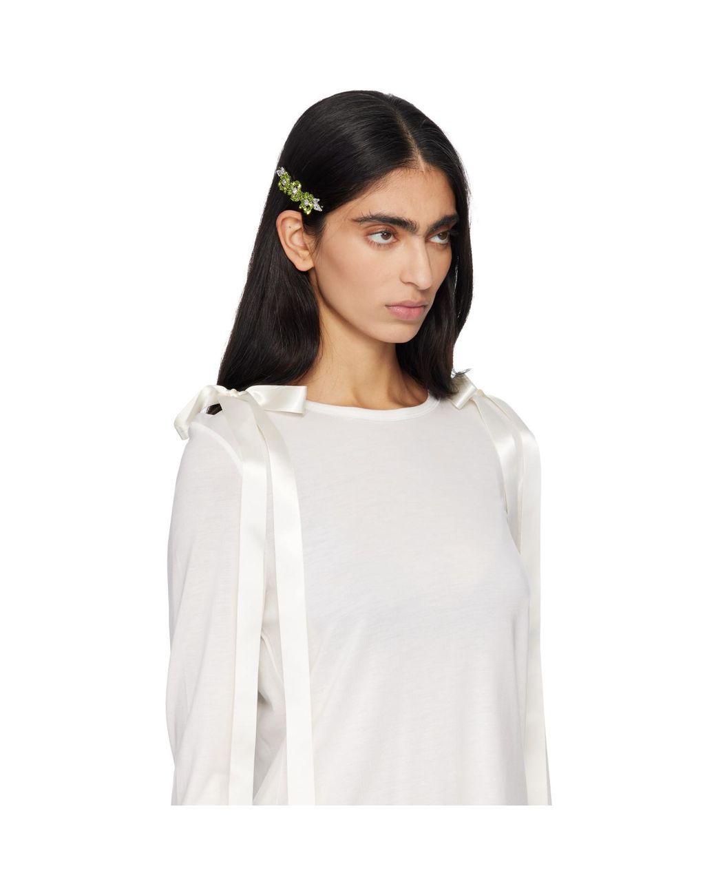 Simone Rocha Black Heartbloom Hair Clip