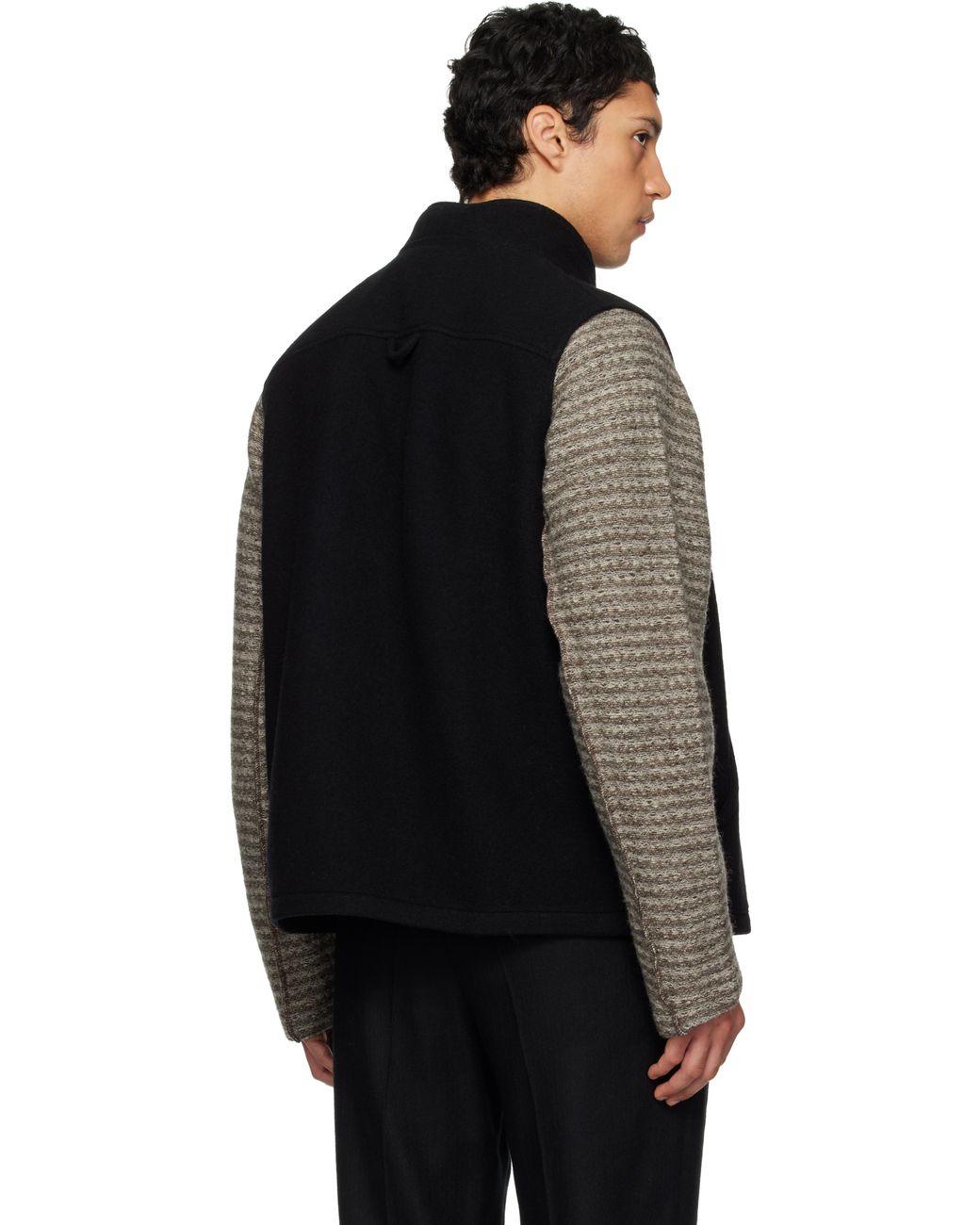 Rier Black Full Zip Vest for men