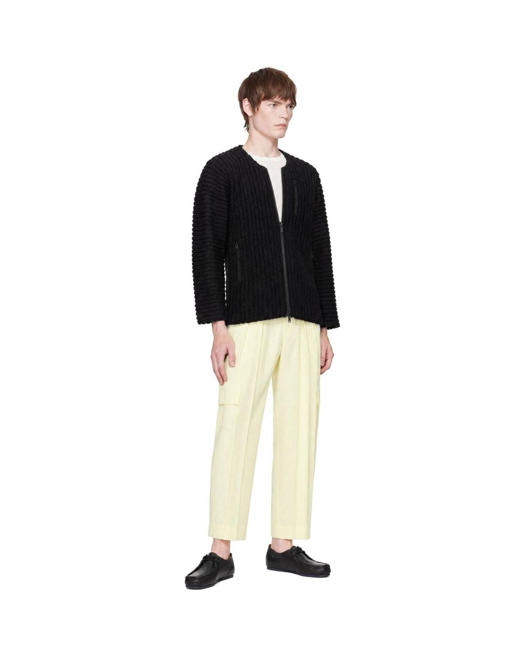 Homme Plissé Issey Miyake Black Fleece Pleats October Blouson Jacket for men