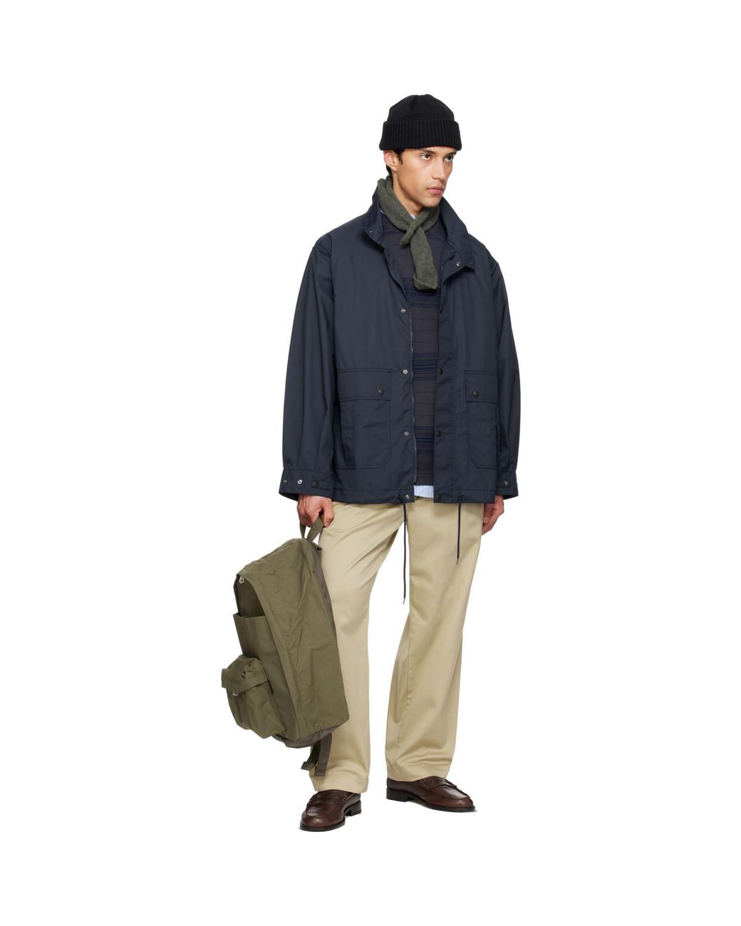 Nanamica Green Khaki Day Pack Backpack for men