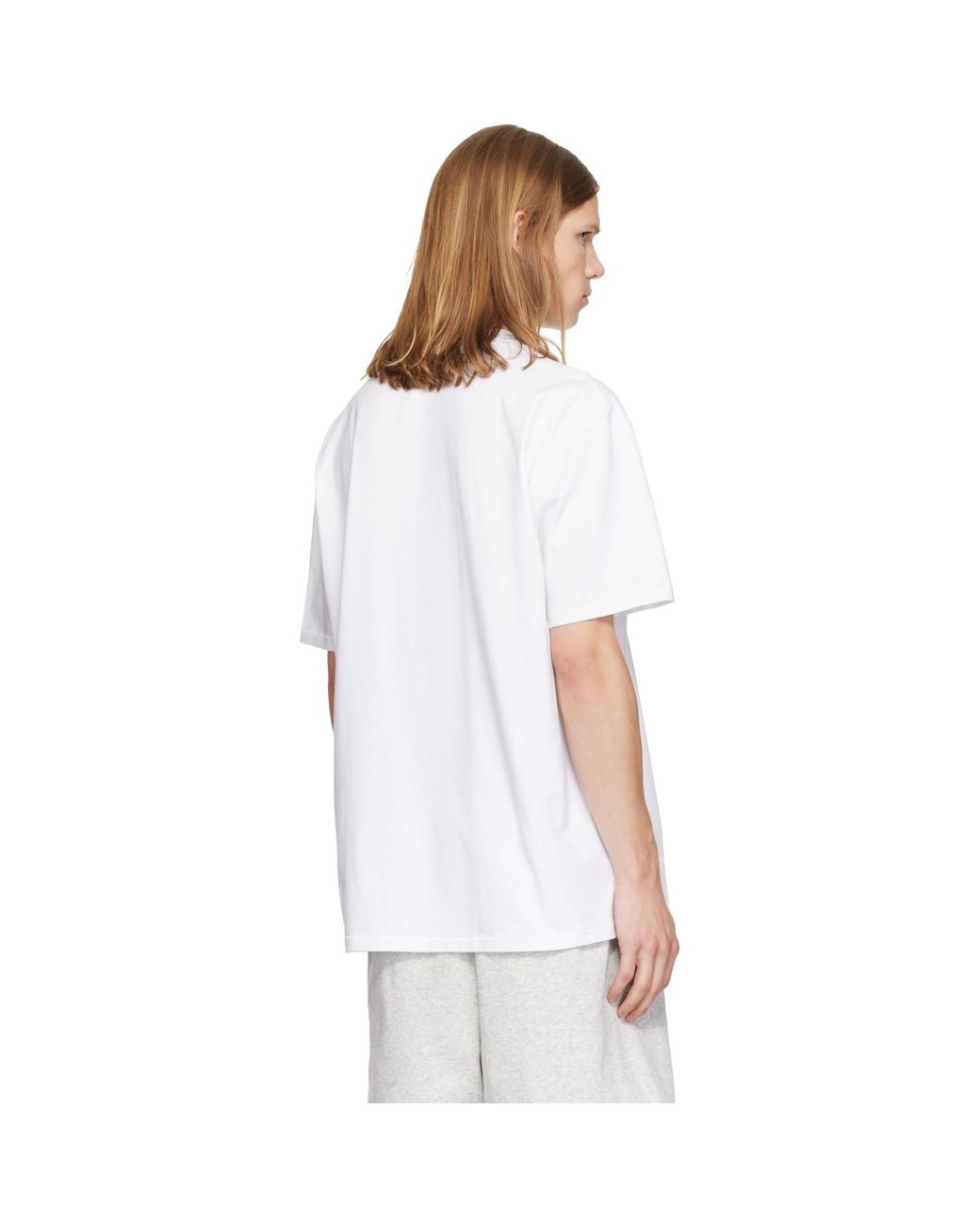 Skims White Heavyweight Cotton Relaxed T-Shirt for men