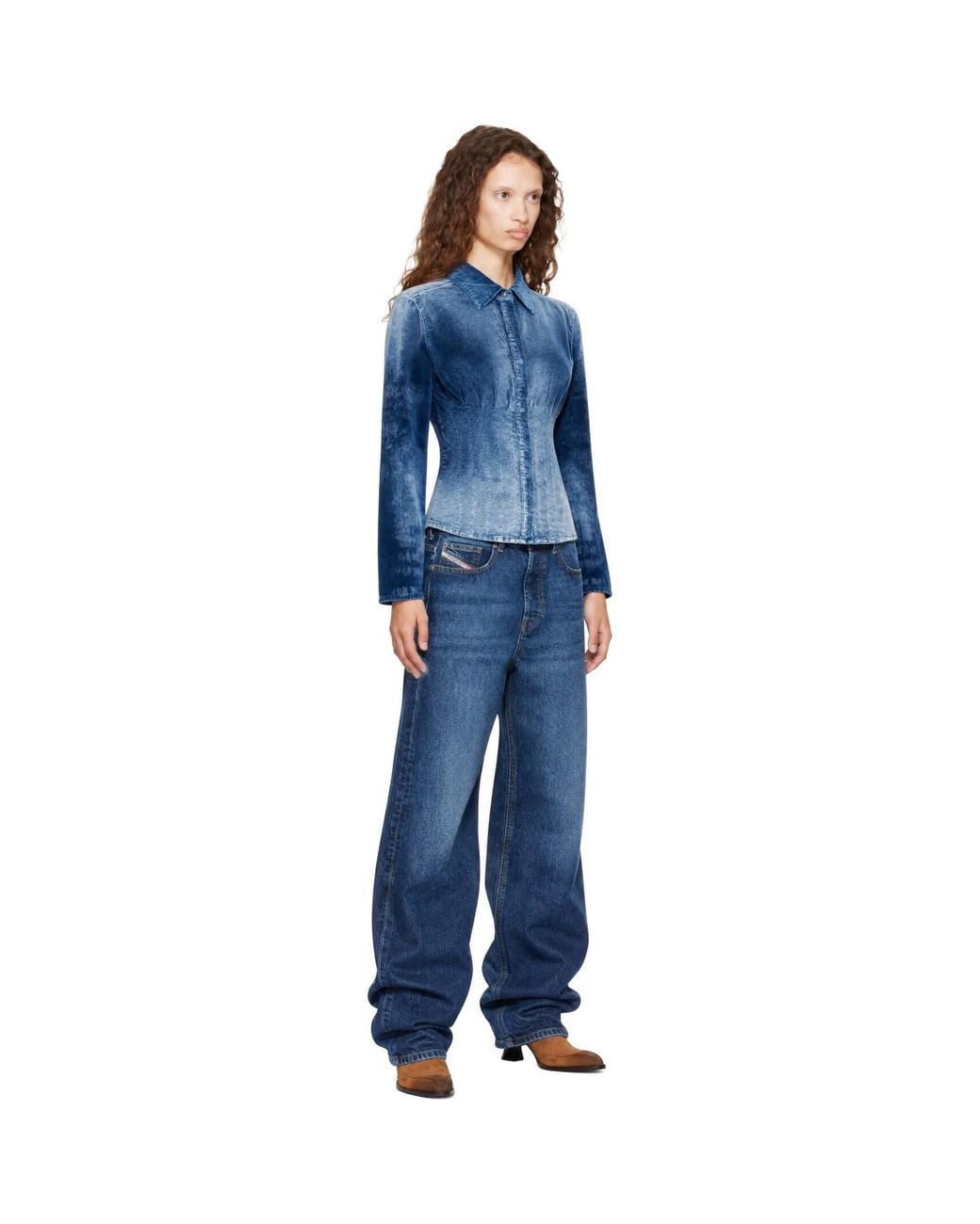 DIESEL Blue Velvet Shirt