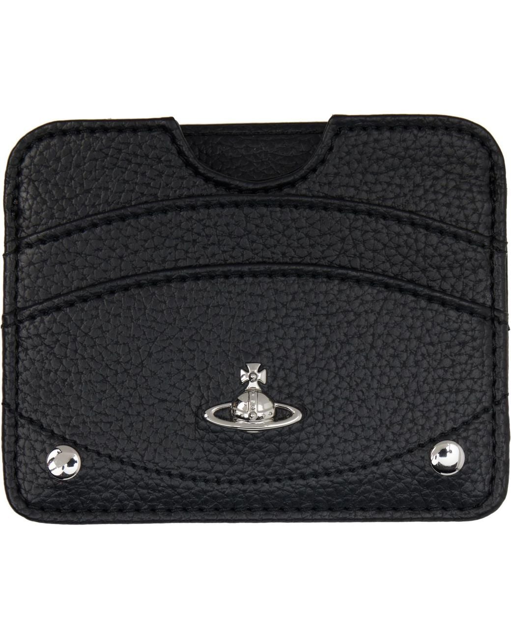 Vivienne Westwood Black Half Moon Card Holder