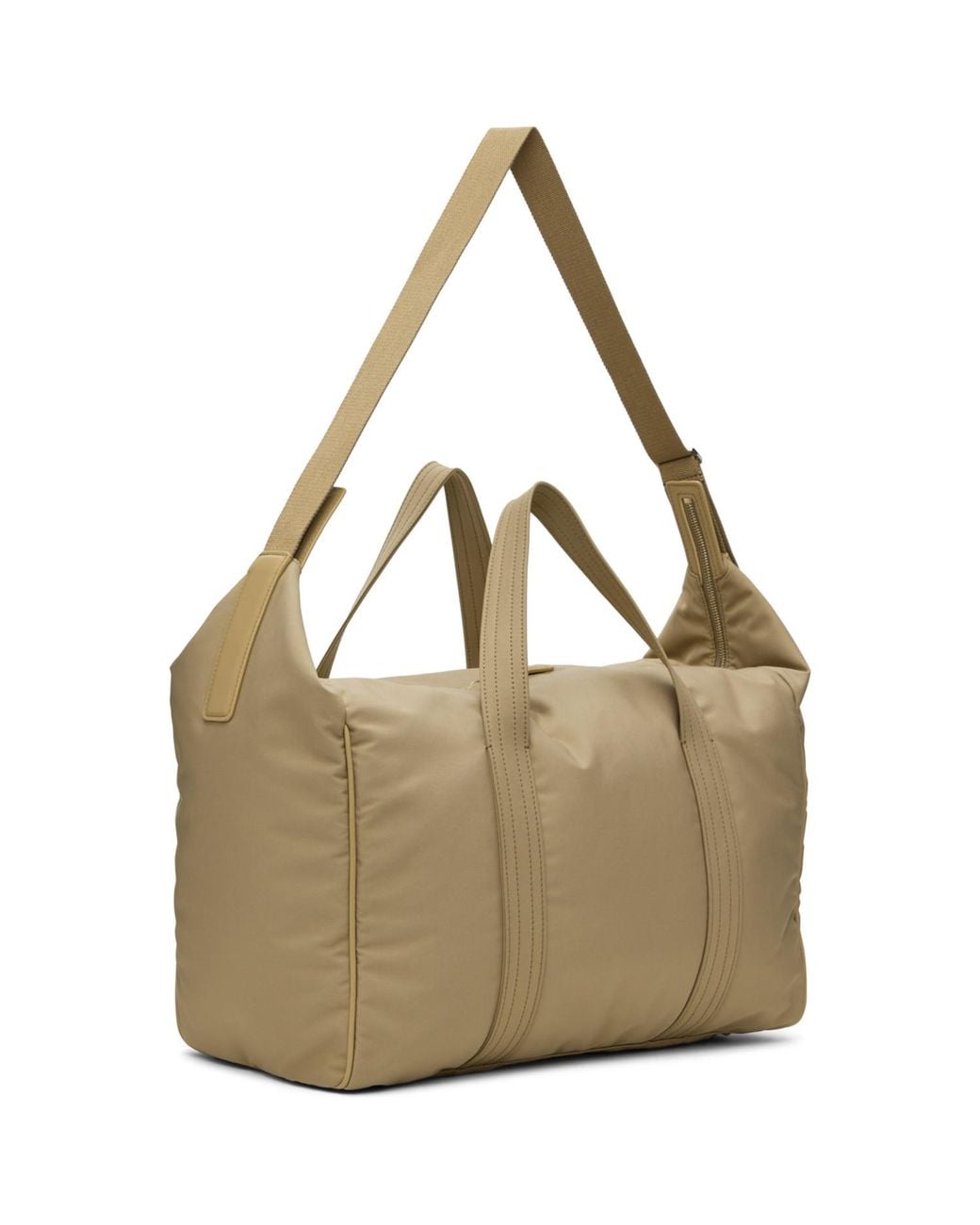 The Row Metallic Beige Logan Duffle Bag for men