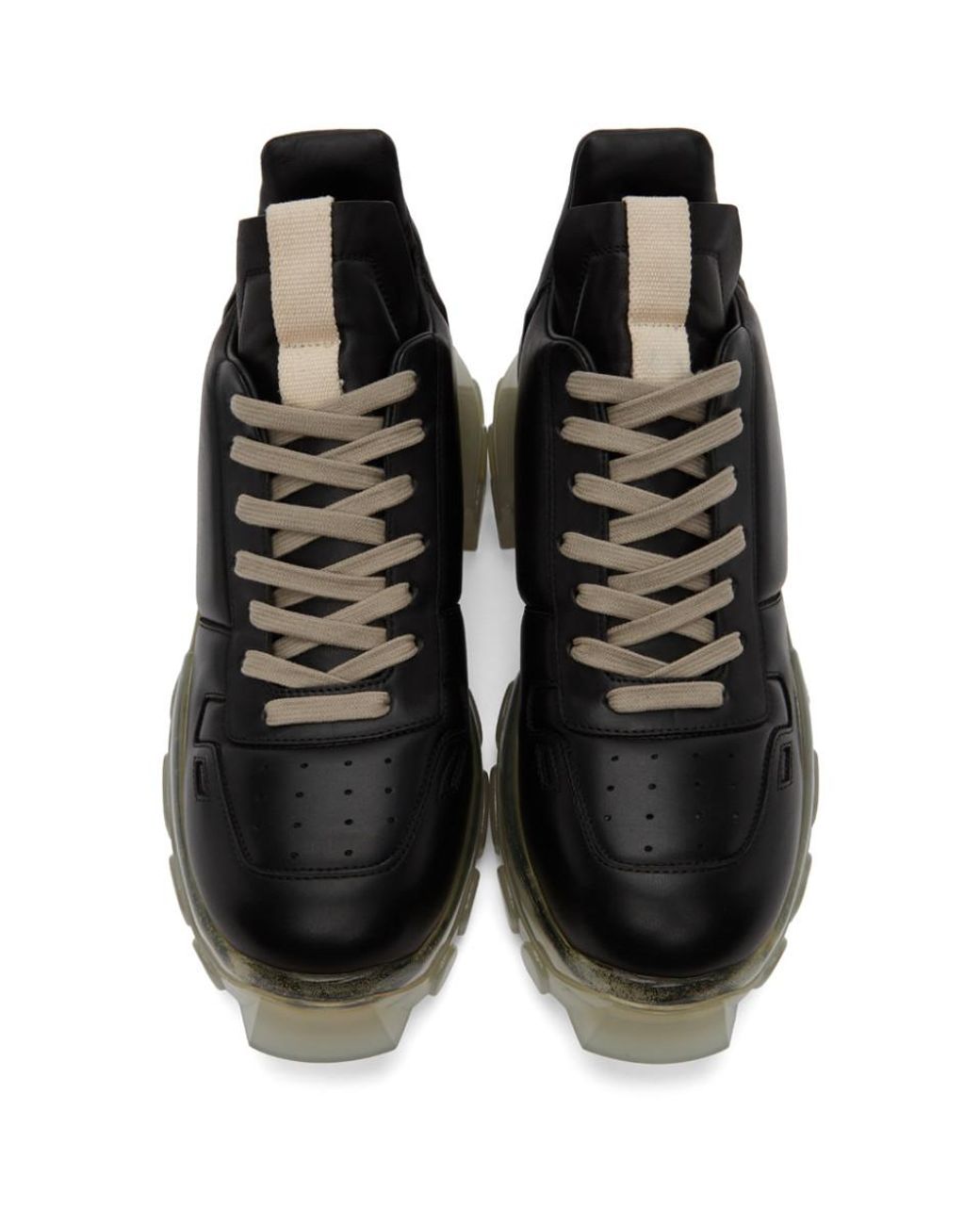 Rick Owens Maximal Tractor Sneakers in Black for Men | Lyst