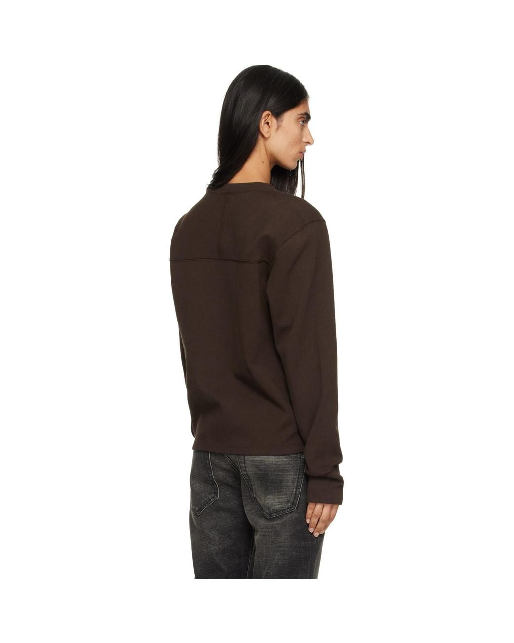 Raimundo Langlois Brown Ssense Exclusive Long Sleeve Football T-Shirt