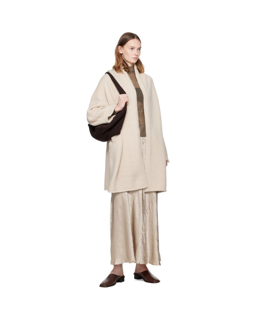 Lauren Manoogian Natural Off- Capote Coat