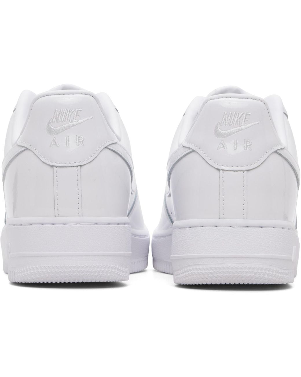 Nike White Air Force 1 '07 Patent Leather Sneakers for men