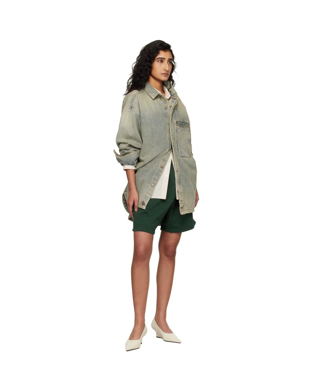 Entire studios Green Standard Sweat Shorts