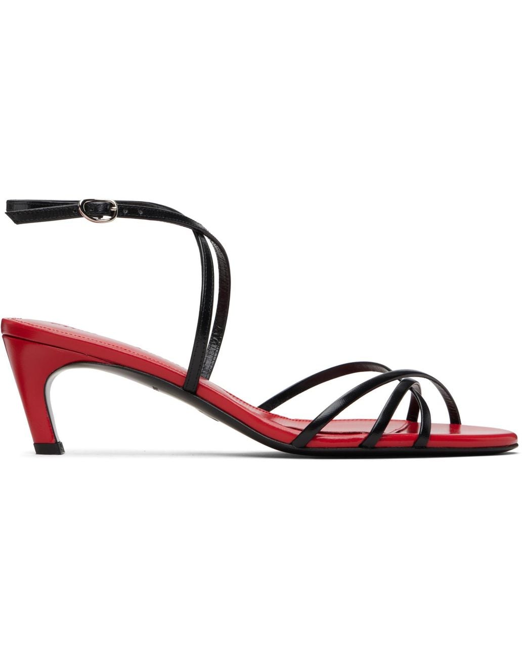 Proenza Schouler Black Uma Ankle Strap Heeled Sandals