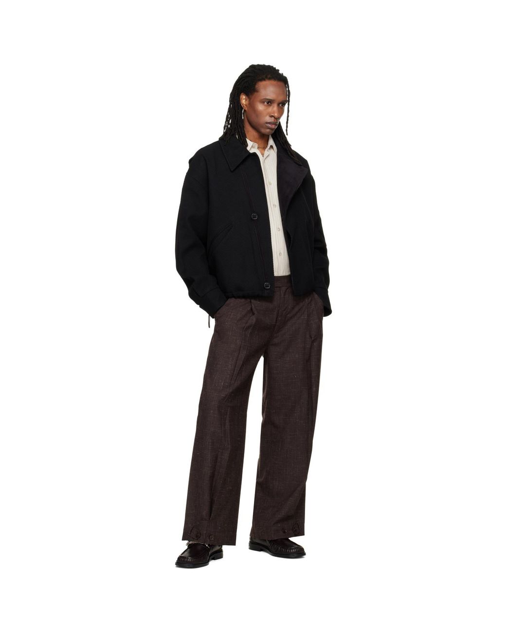 Pantalon Étagé Brun NULLUS pour homme en coloris Brown