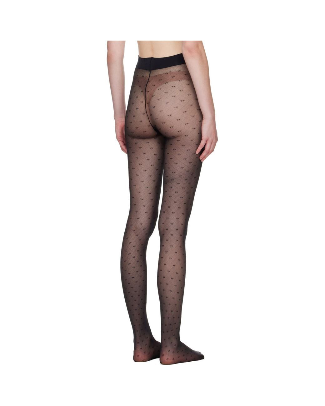 Tom Ford Multicolor Stretch Nylon 'Tf' Monogram Tights