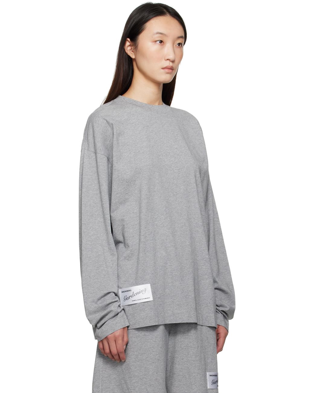 MAGNIBERG Gray Full Long Sleeve T-Shirt
