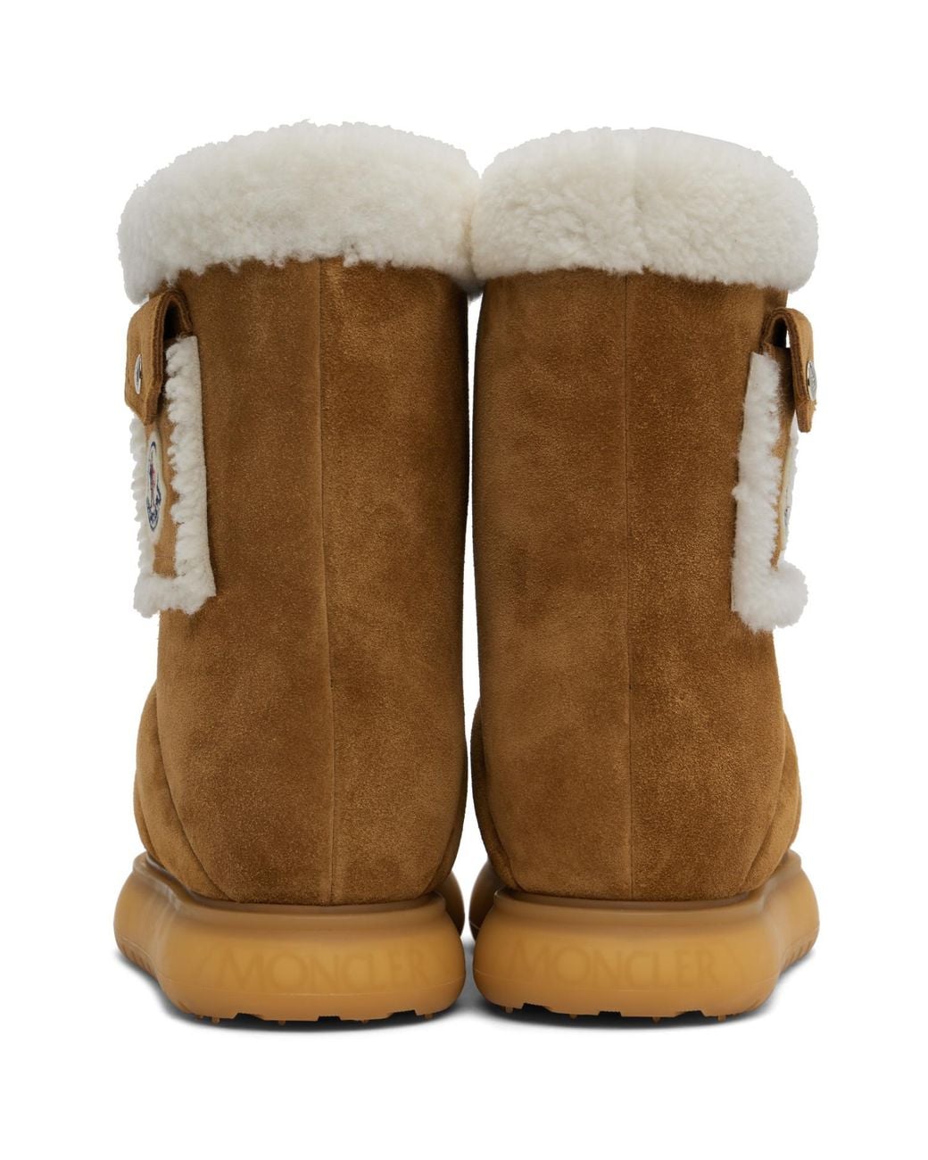 Moncler Brown Gaia Pocket Mid Snow Boots