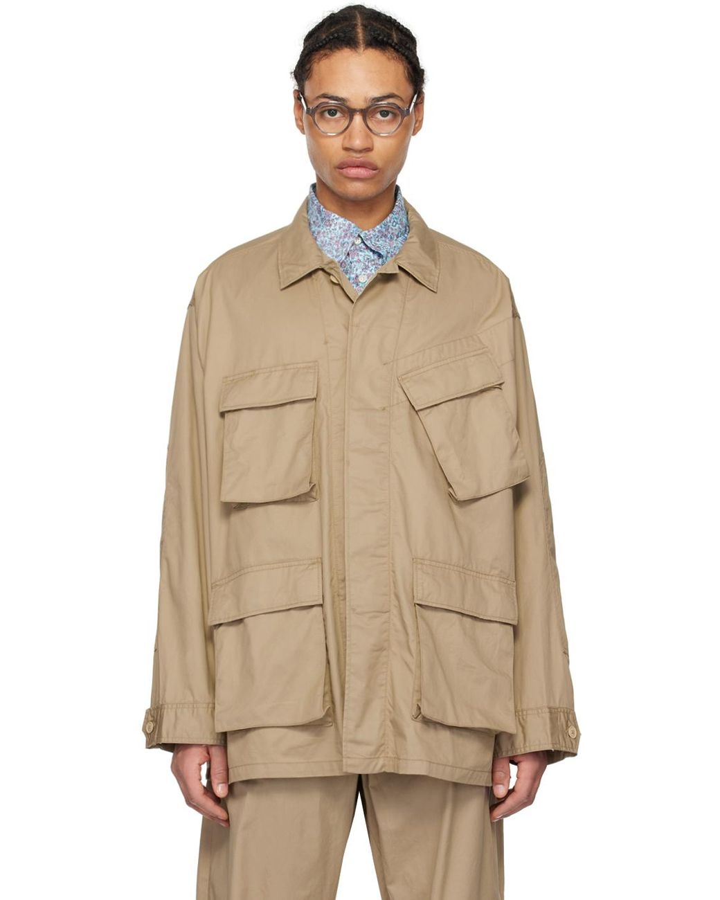 Engineered Garments　BDU Jacket Engineered Garments BDU 재킷 올리브 코튼 립스탑