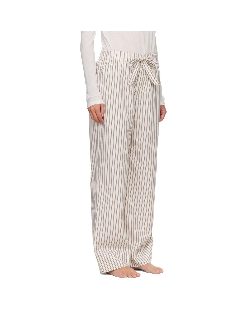 Tekla Gray Off- & Poplin Pyjama Pants