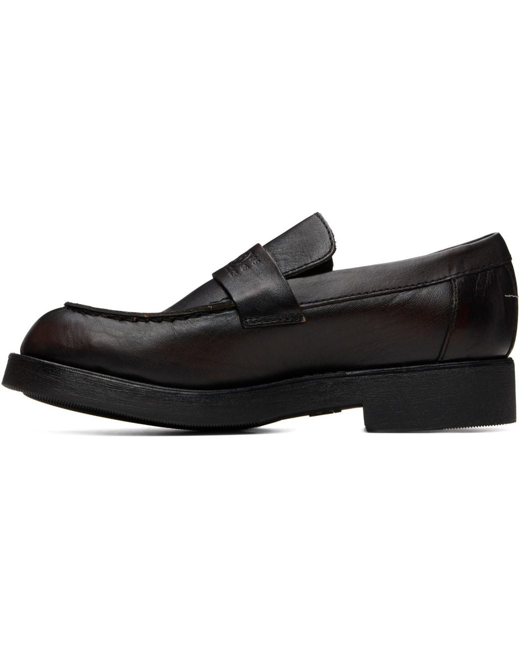 MM6 by Maison Margiela Black Leather Loafers