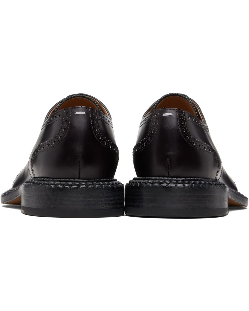 Maison Margiela Black Tabi City Lace-Up Derbys for men