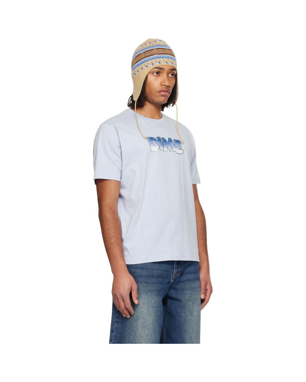 Dime Blue Heavy T-Shirt for men