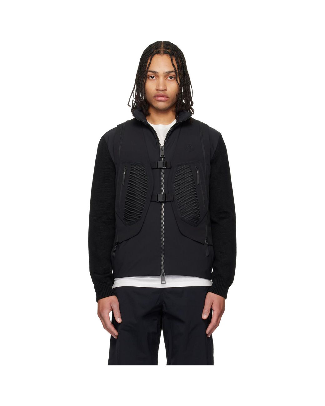 Moncler Black 'Matt' Spica 2-In-1 Vest for men