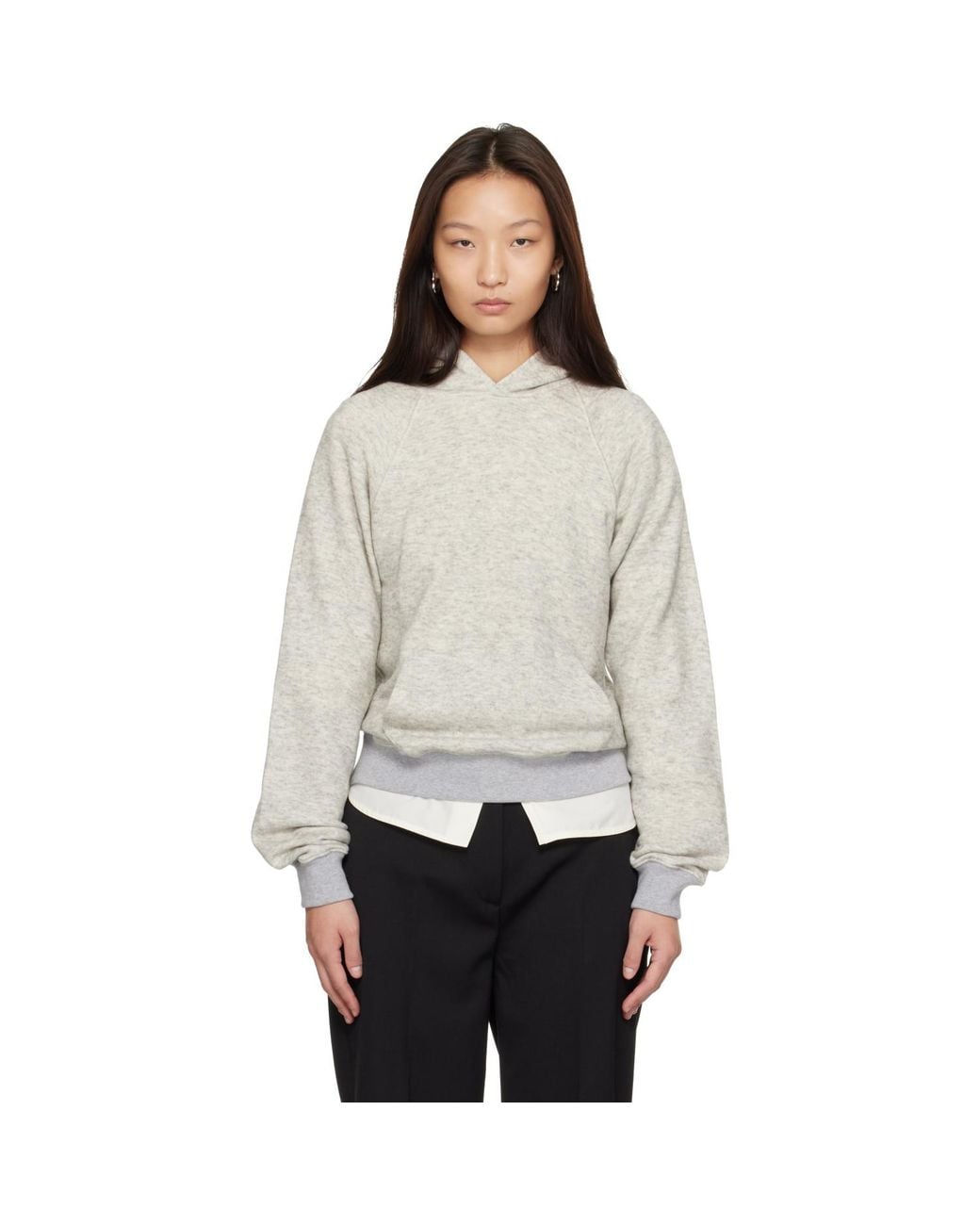 Khaite Gray Ellen Hoodie