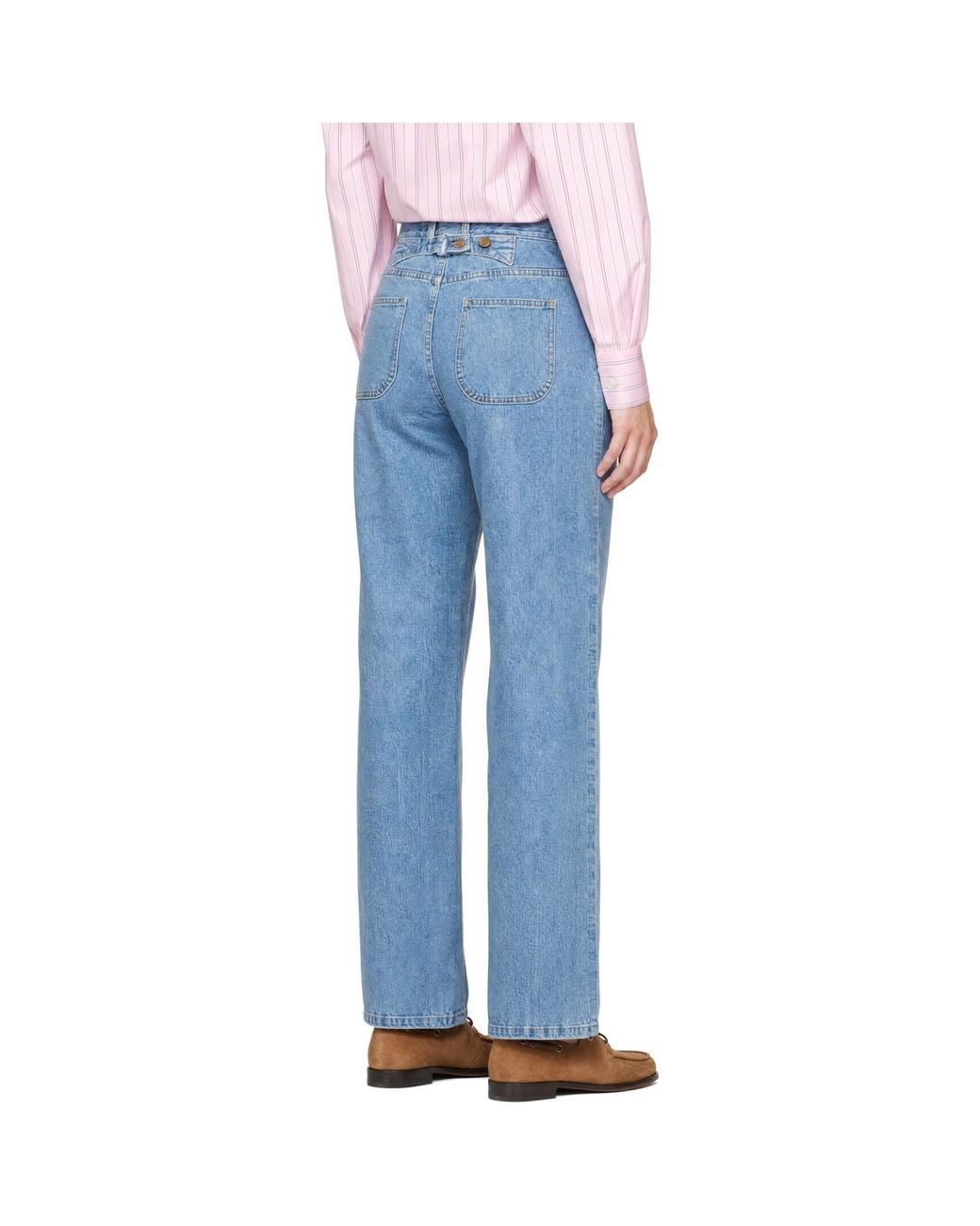 Thom Browne Blue Selvedge Denim Jeans
