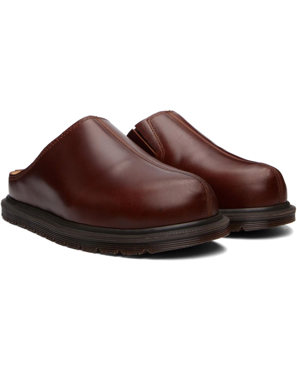 Dr. Martens Brown San Mule Loafers