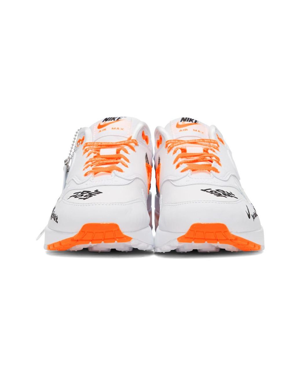 Baskets blanches et orange Air Max 1 LX Nike en coloris Blanc | Lyst