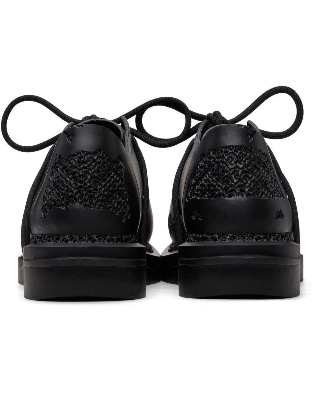 HYACYN Black Ral Legacy Edition 'Erottod' 3D-Print Derbys for men