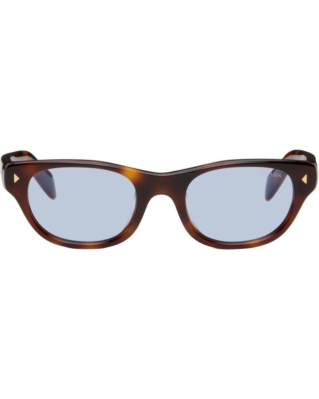 Prada Brown Oval Sunglasses
