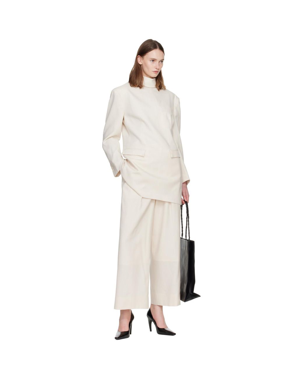 Issey Miyake Natural Off- Untitled Trousers