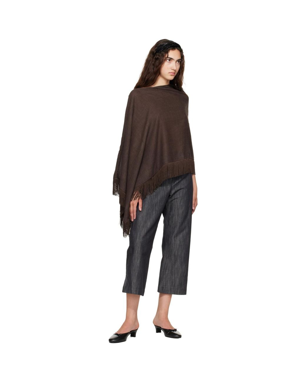 MERRMA Brown Ssense Exclusive Suiting Scarf