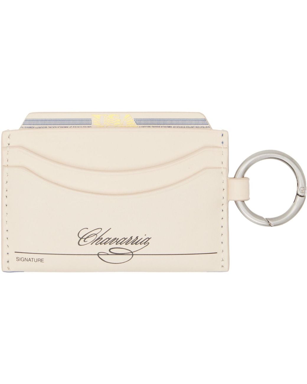 Willy Chavarria Blue Off- & 'Human Verification' Card Holder