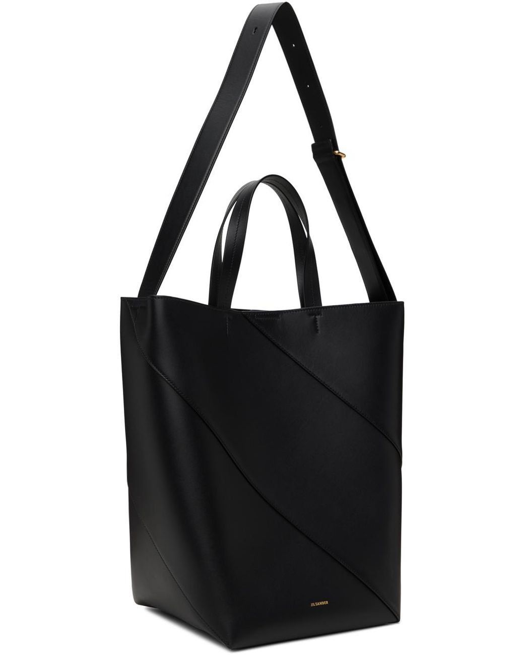 メンズ Jil Sander ミディアム Vertigo トートバッグ ブラック メンズ Jil Sander ミディアム Vertigo トートバッグ ブラック