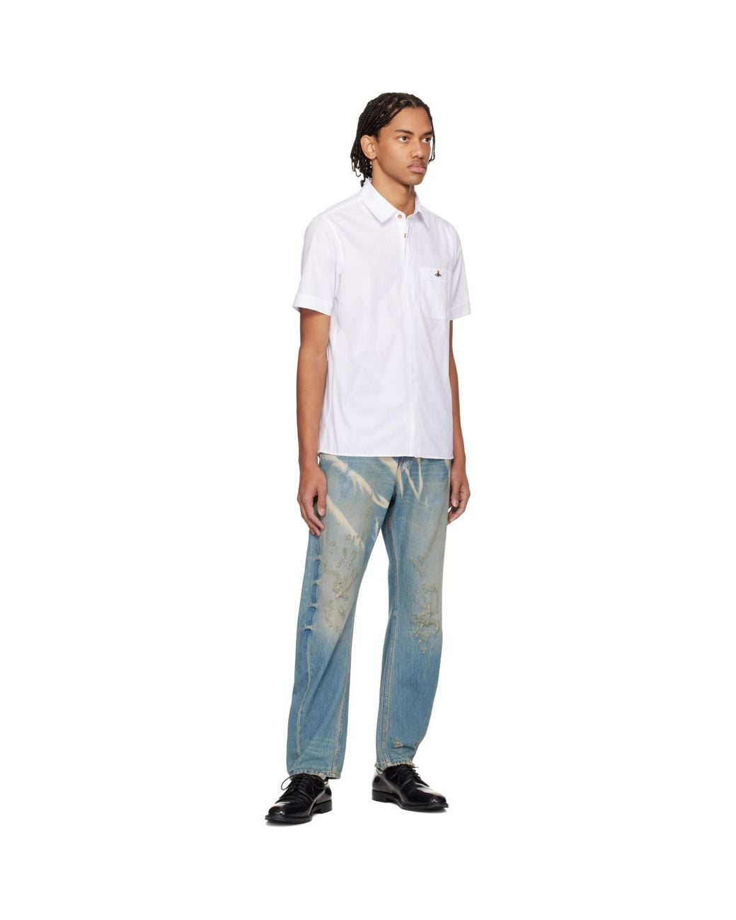 Vivienne Westwood White Classic Short Sleeve Shirt for men