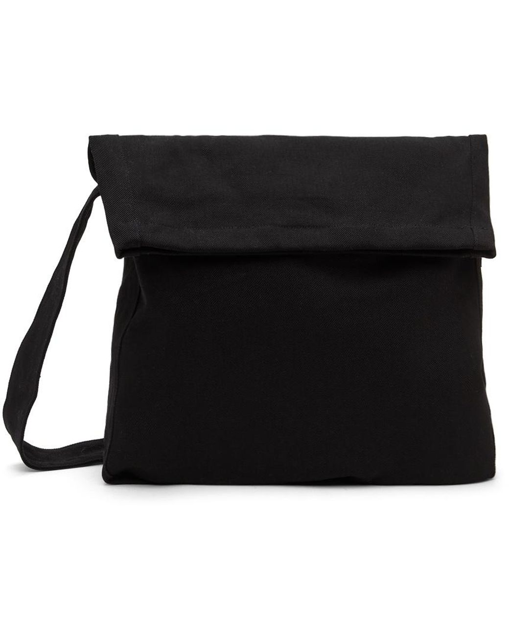 Our Legacy Washed Denim Sling Messenger Bag in Black for Men | Lyst