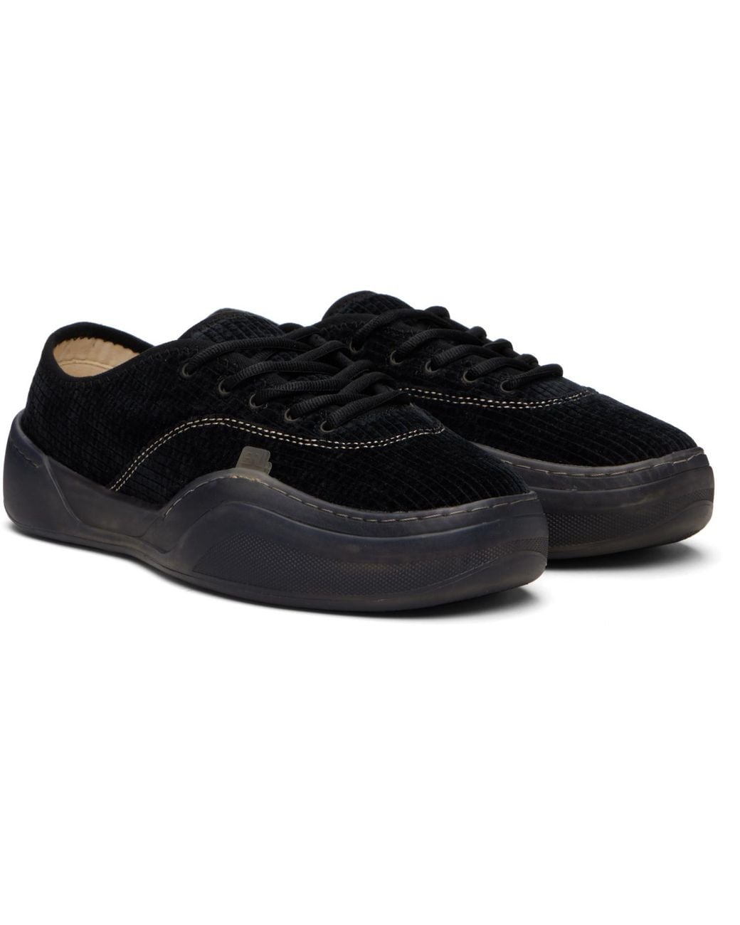 ERL Black Corduroy Coupe Sneakers for men