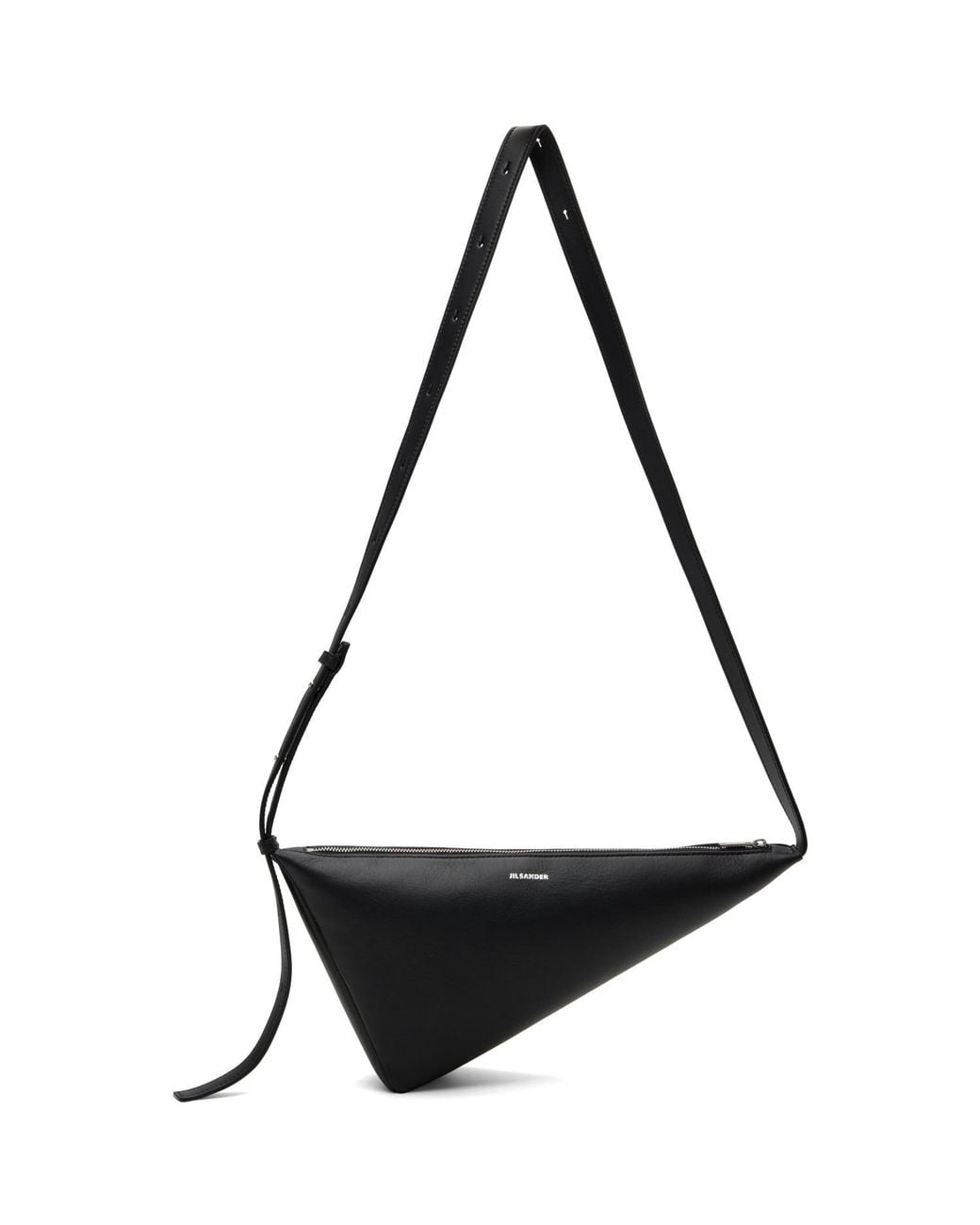 Jil Sander Black Triangle Crossbody Bag for men