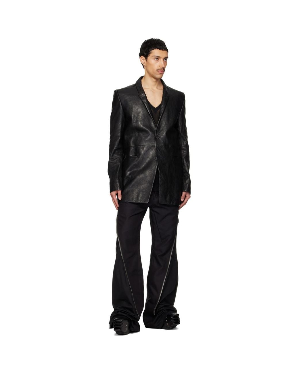 Rick Owens Black Temple Concordians Jacket for men